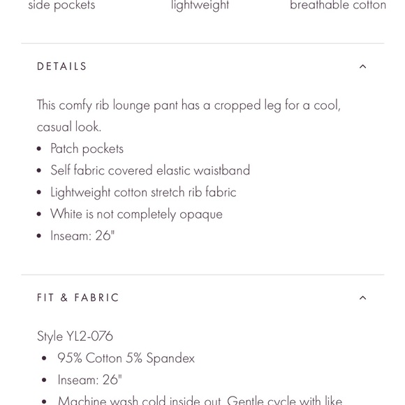 Yummie Cropped Lounge Set - Black/Small - Picture 7 of 7